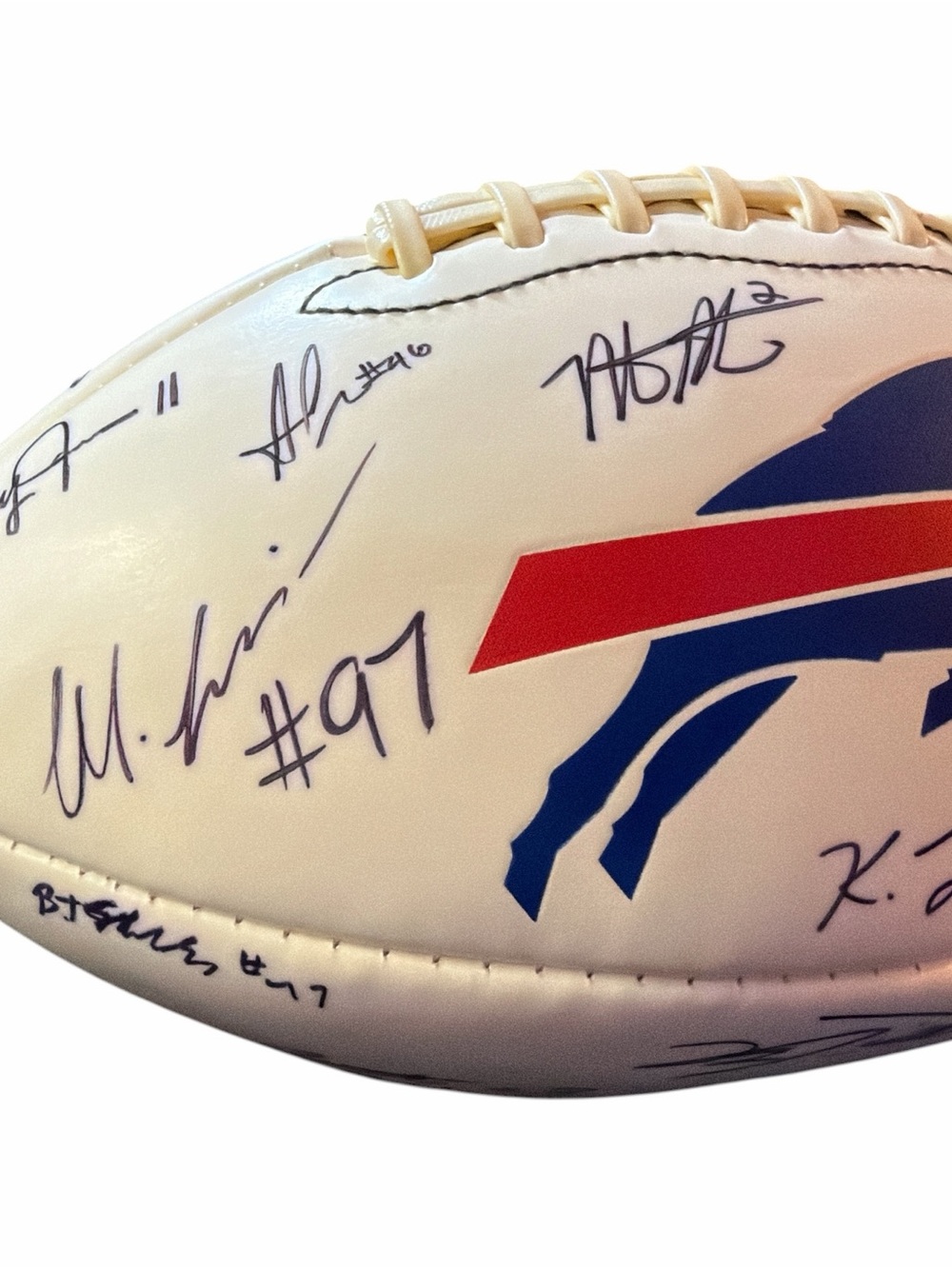 2021 Buffalo Bills FULL TEAM SIGNED Football - Picture 2 of 6